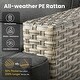 preview thumbnail 33 of 62, XIZZI 8-Piece Patio Wicker Furniture Conversation Set with Coffee Table