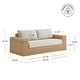 preview thumbnail 2 of 5, Spruce & Spring Patio Wicker Outdoor Sofa with Cushions