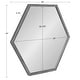 preview thumbnail 38 of 37, Kate and Laurel Laverty Framed Hexagon Wall Mirror