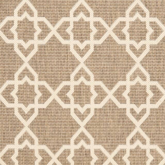 SAFAVIEH Courtyard Lawanda Trellis Indoor/ Outdoor Waterproof Patio Backyard Rug