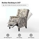 preview thumbnail 8 of 63, HULALA HOME Damaris Mid-Century Modern Manual Pushback Recliner with Wingback Design Set of 2