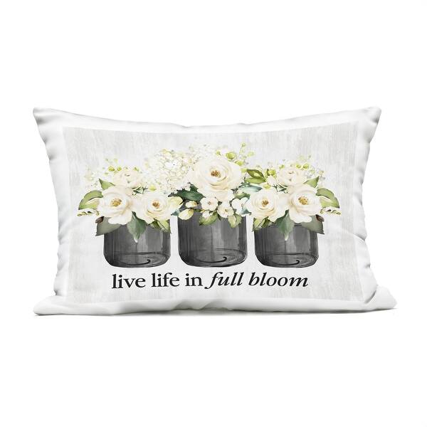Stupell Life In Full Bloom Rustic Outdoor Throw Pillow Design By ...
