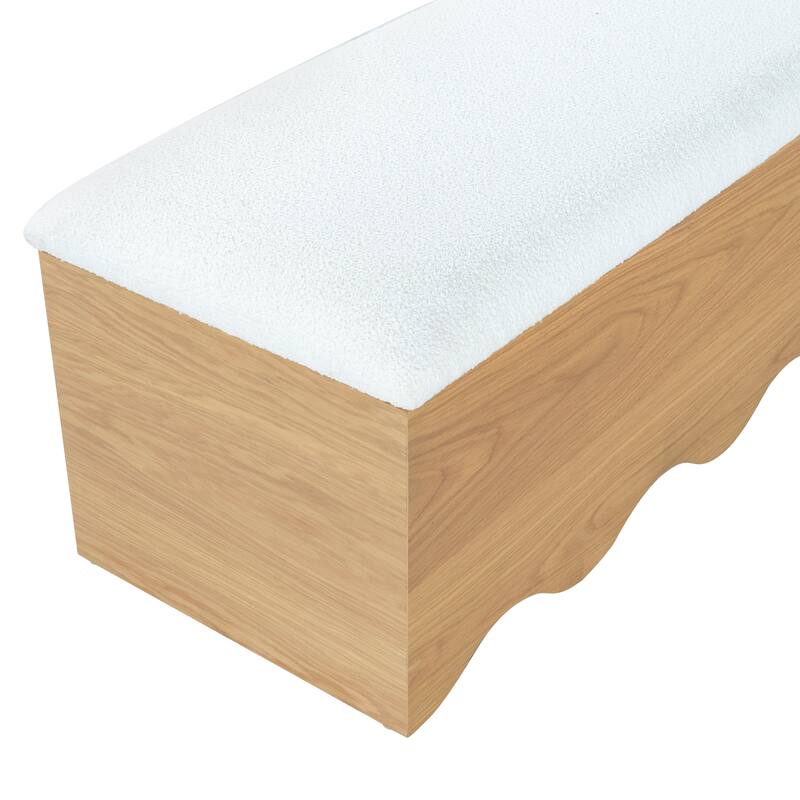 SAFAVIEH Couture Rose Andrea Cushion Top Storage Bench - 62"W x 20"D x 19"H