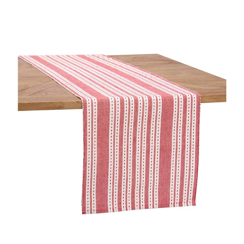 72" x 14" Warner Scarlet Woven Reversible Table Runner - 14" x 72"