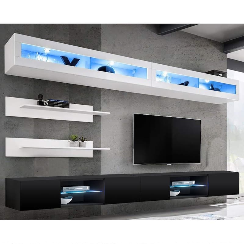 Fly I2 33TV Wall Mounted Floating Modern Entertainment Center