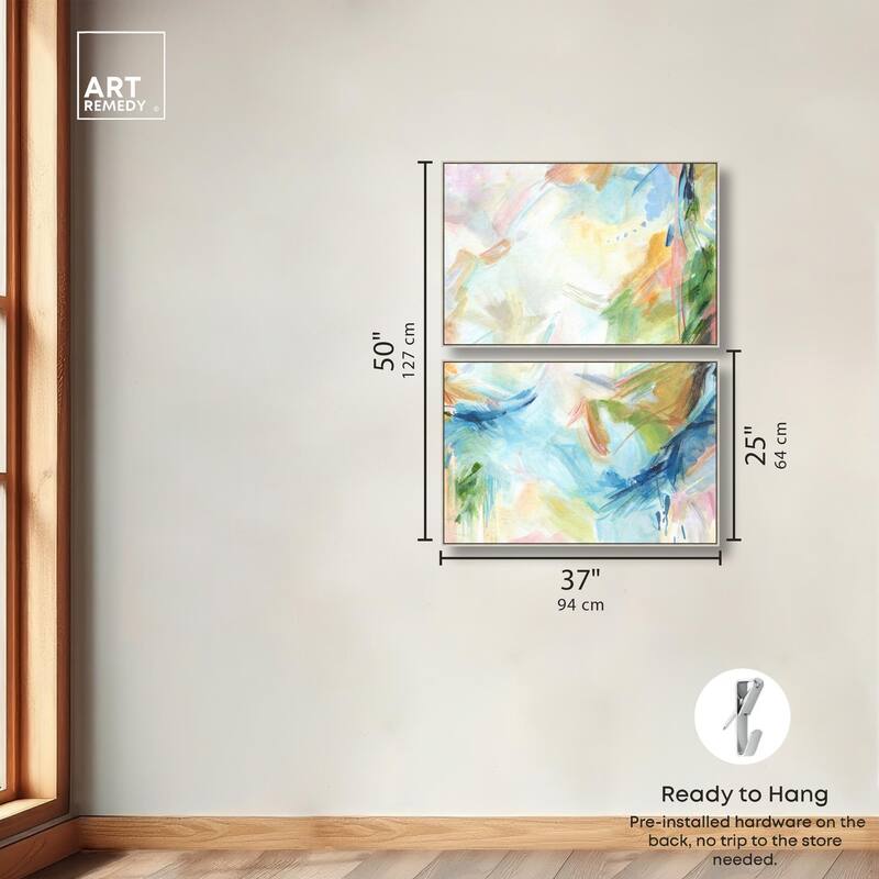 In the Beginning Canvas Set of 2 by Art Remedy