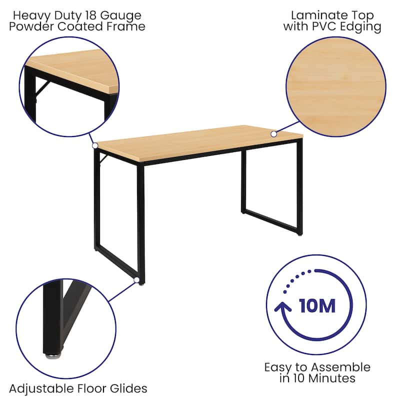 Commercial Grade Industrial Style Office Desk - 47" Length