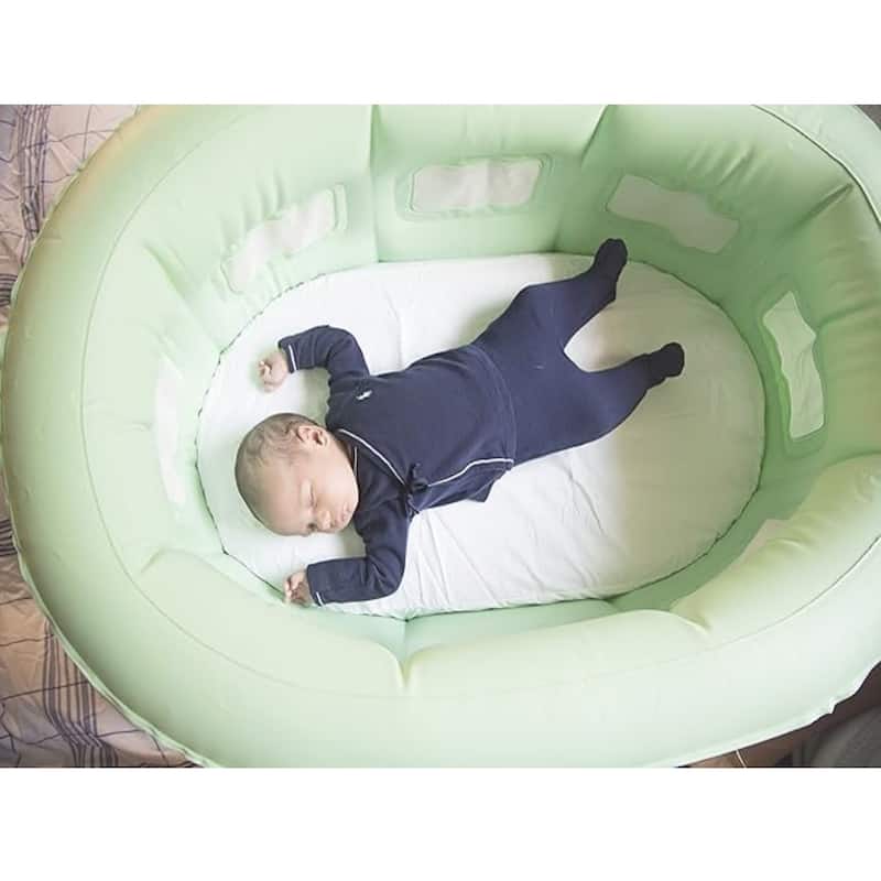 4-in-1 Room to Grow Portable Inflatable Baby Bathinet - Green - 26"