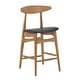 preview thumbnail 15 of 18, Norwegian Danish Mid-Century Dark Walnut Counter Height Stools (Set of 2) by iNSPIRE Q Modern