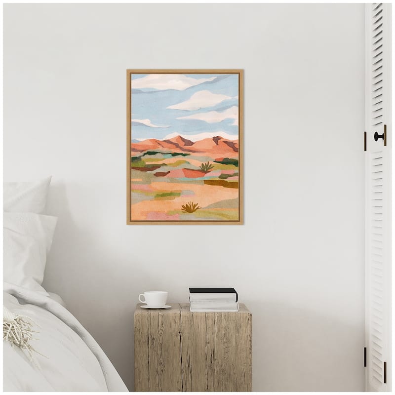 Kate and Laurel Sylvie Southwestern Dreams l Framed Canvas by Nikita Jariwala