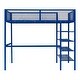 preview thumbnail 5 of 7, Blue Modern Style Twin Size Multi-functional Loft Bed with 4-Tier Shelves, Workstation, and Storage, Sturdy Metal Frame