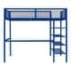 preview thumbnail 34 of 52, Metal Loft Bed with 4-Tier Shelves and Storage
