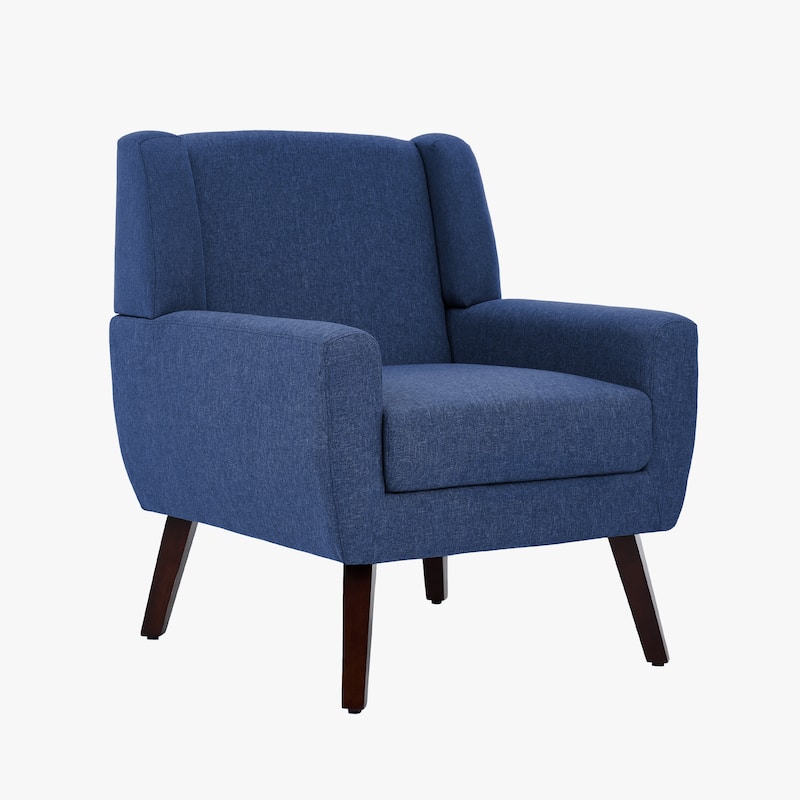 Modern Upholstered Linen Armchair Accent Chair