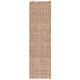 preview thumbnail 8 of 6, SAFAVIEH Handmade Natural Fiber Thuc Farmhouse Fringe Jute Rug 2'3" x 8' Runner - Natural/Ivory - Runner