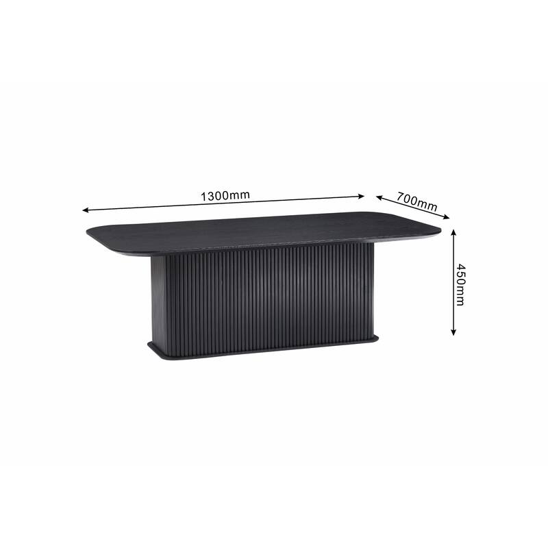 Coffee Table with Wood Surface and Metal Feet