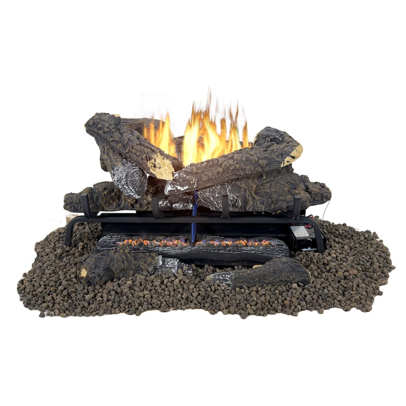 Pleasant Hearth 24" Valley Oak Vent Free Gas Log Set 33,000 BTU's