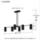 preview thumbnail 10 of 8, Foreland 6-Light Matte Black Linear Chandelier