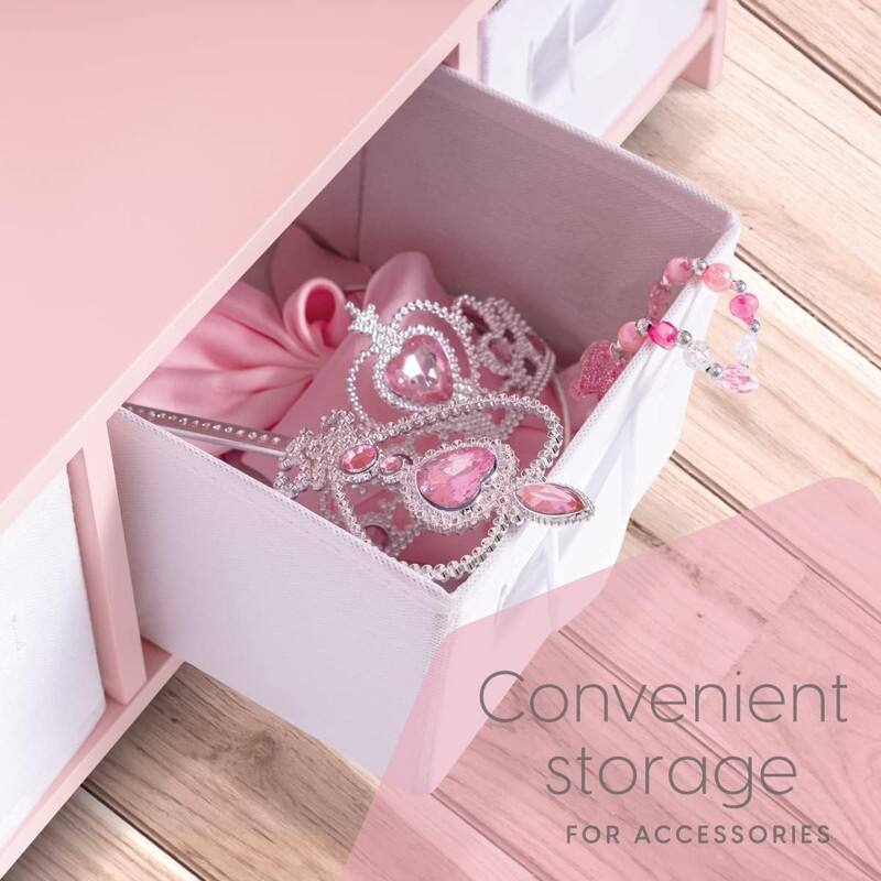 Dress Up Storage Kids Costume Organizer Center - 12"D x 25"W x 47"H