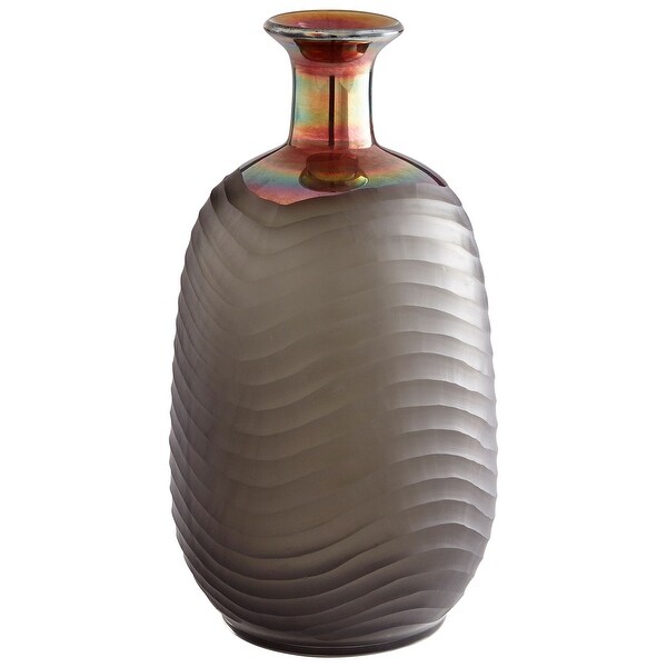 Cyan Design 09448 Jadeite 7-1/2" Diameter Glass Vase - Smoke