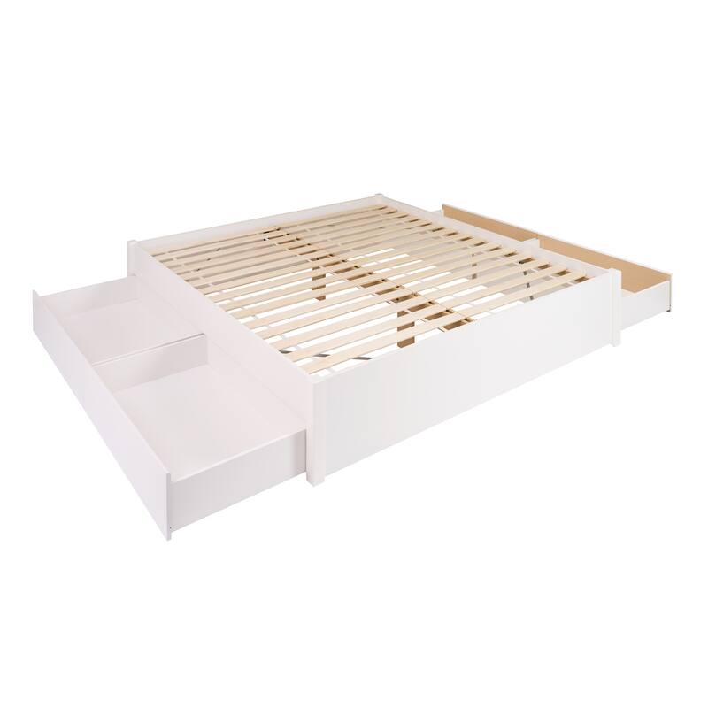 Prepac King 4-post Platform Bed with Optional Drawers