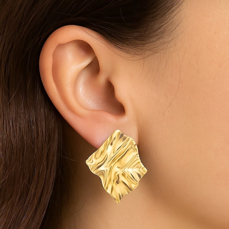 Wavy Statement Earring - 1.25"