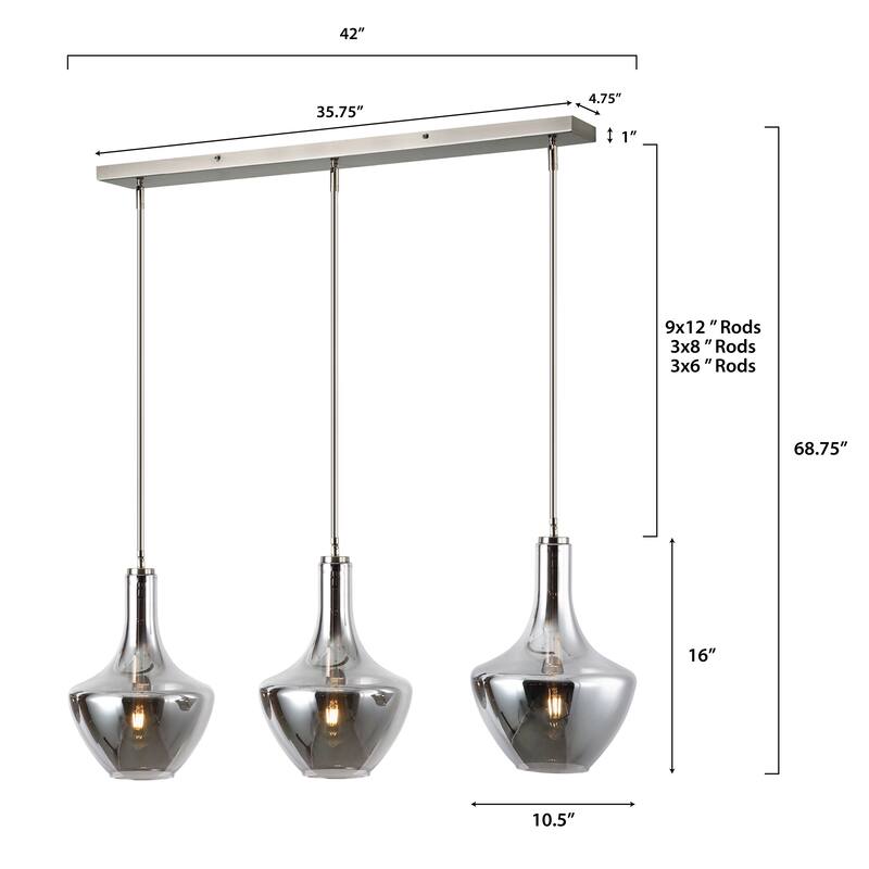 Light Society Modena 3-Light Island Light