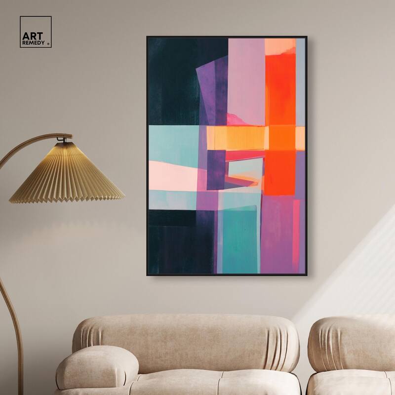 Color Blocks II Canvas by Art Remedy