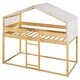 preview thumbnail 19 of 24, Wood Bunk Bed with Tent & Ladder (Espresso)