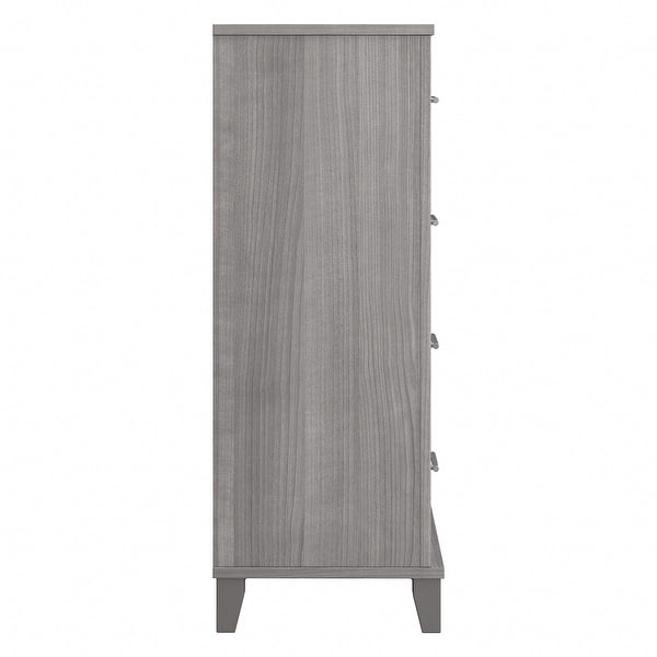 Bush Furniture Somerset Chest of Drawers in Ash Gray