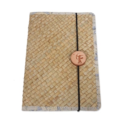 Novica Handmade Archers Memories Natural Fiber Journal