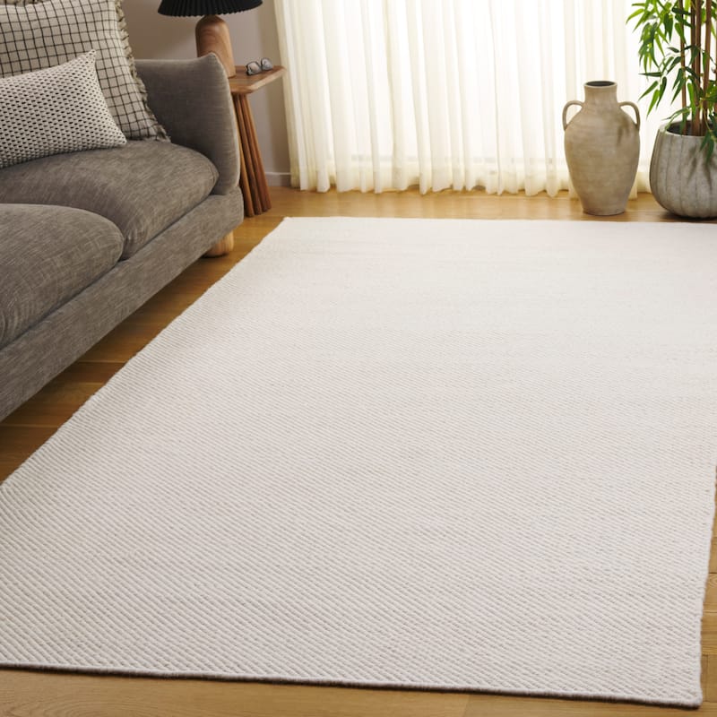SAFAVIEH Handmade Vermont Theofila Wool Rug - Ivory - 4' x 6'