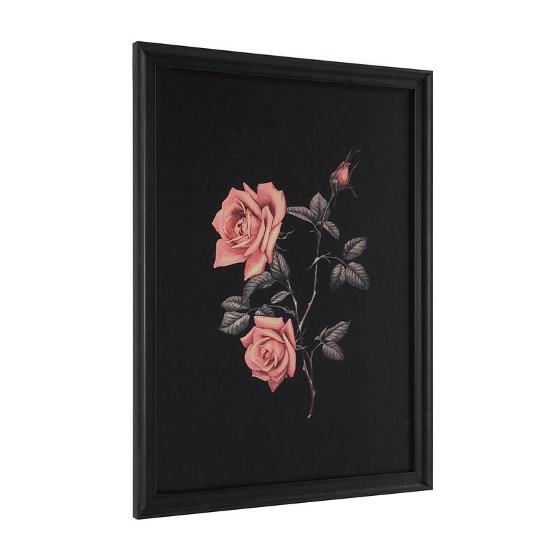 Renwil Wallflower Rag Paper 6-Piece Wall Art with Black Frame