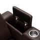 preview thumbnail 16 of 52, Abbyson Rider Theater Power Recliner with USB Ports and Cupholders