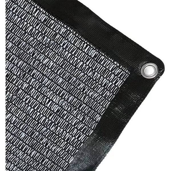 Agfabric 50 Shade Cloth Black Sunblock Fabric with Grommets Bed Bath