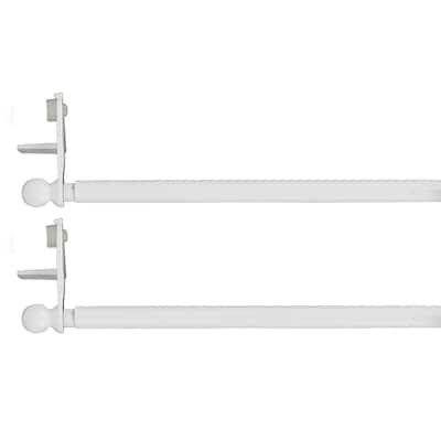 Set of 2 Adjustable Tension Rods FixVit 12" to 47" - Diam 0.5"