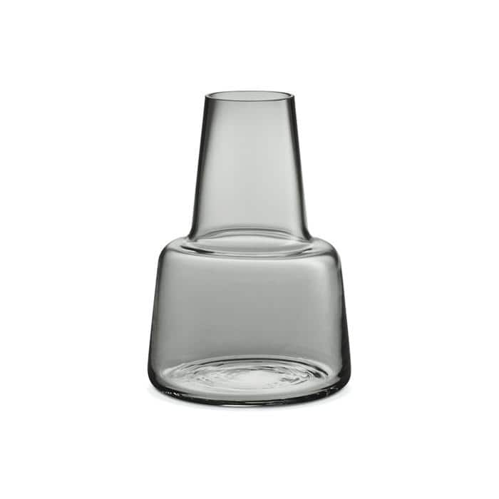 Holmegaard Flora Vase, Medium, Smoke - 9.4"