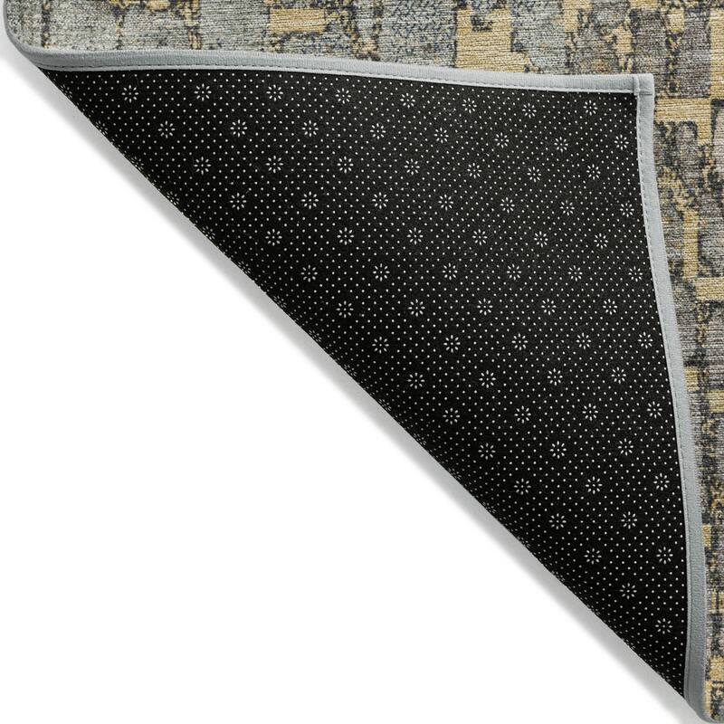 Machine Washable Indoor/ Outdoor Modern Cobble Chantille Rug
