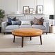 preview thumbnail 4 of 12, 34.5" W Full-Grain Genuine Italian Leather Ottoman by Lumibee