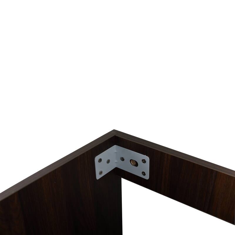 18" Wall-Mounted Bathroom Vanity with Ceramic Top and Basin