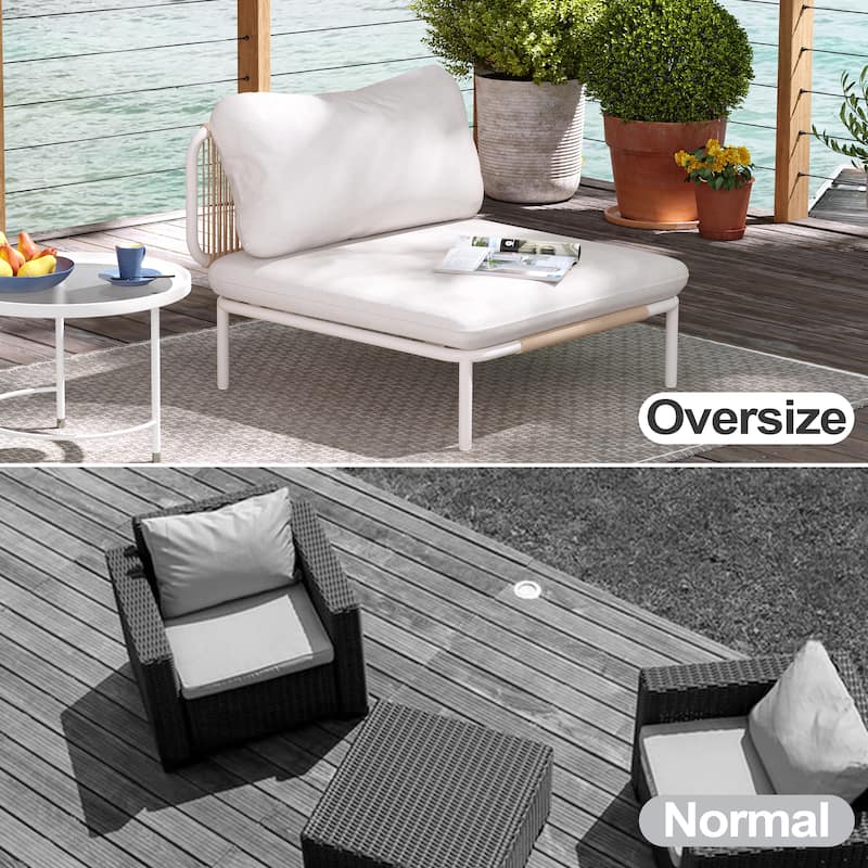 Pellebant Outdoor Sectional Sofa Patio Conversation Seating Set