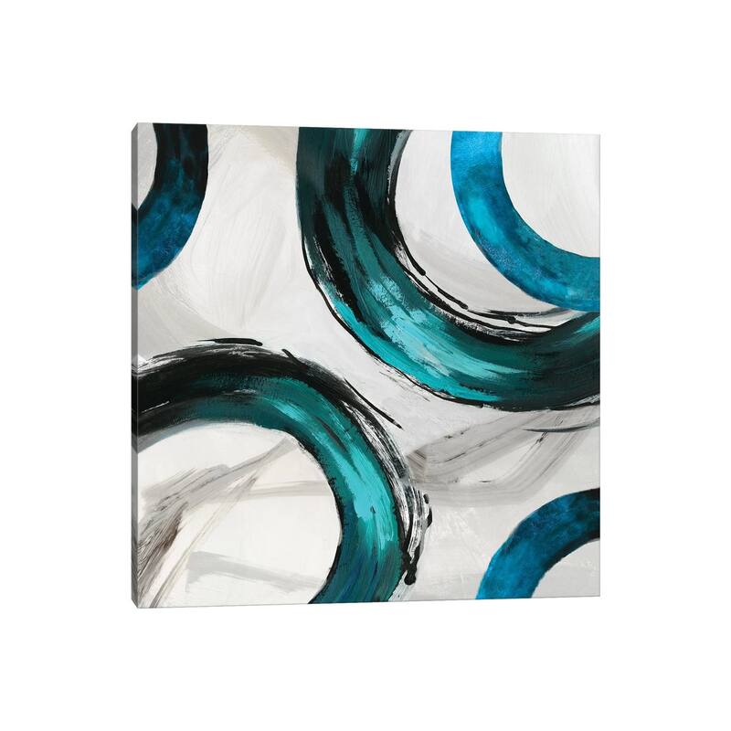 iCanvas "Teal Ring II" by Tom Reeves Canvas Print