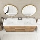 preview thumbnail 38 of 85, Floating Bathroom Vanity with Integrated Resin Top