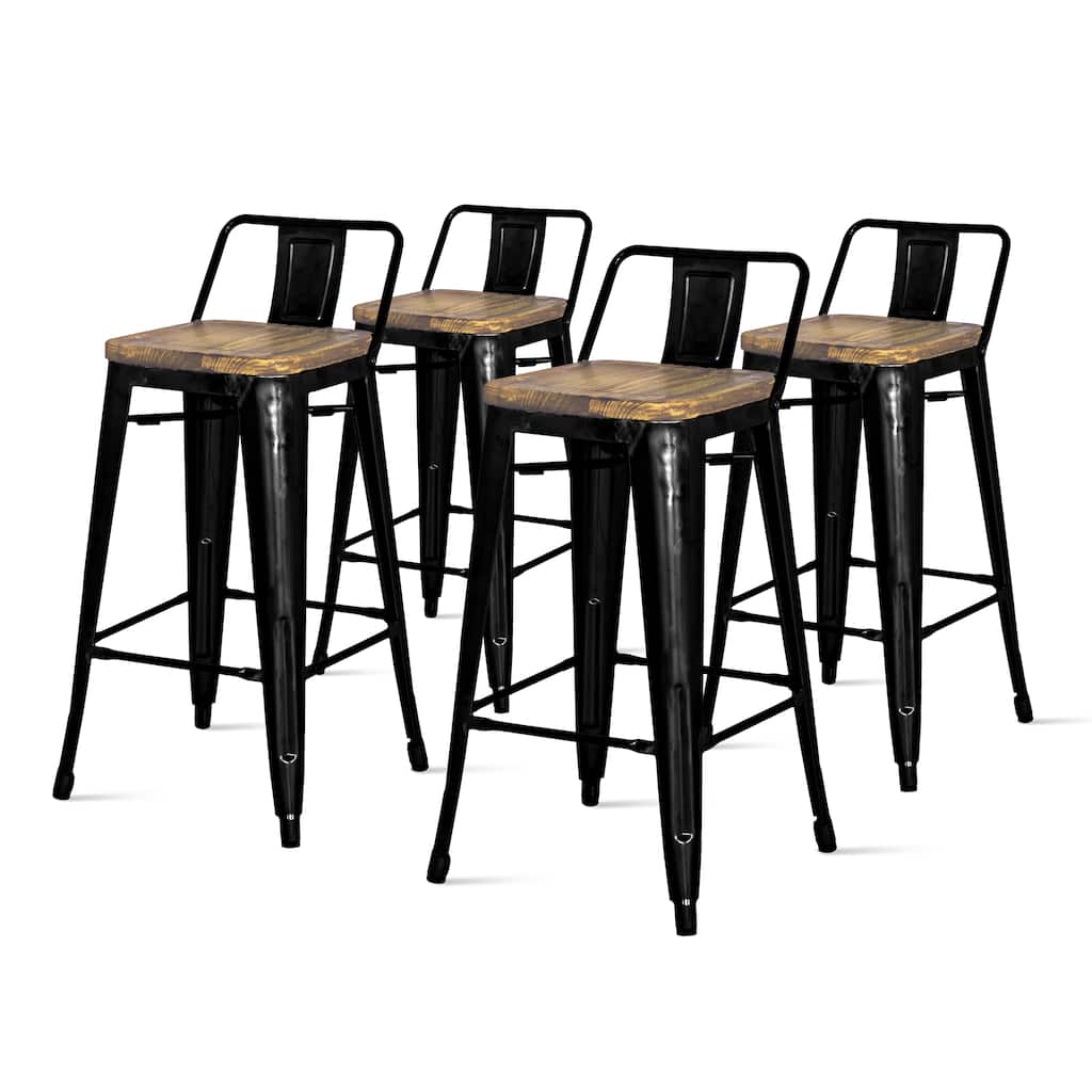 NPD Furniture Metropolis Low Back Counter Stool (Set of 4)