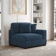 preview thumbnail 38 of 190, Modern Modular Sectional Sofa Corduroy Chaise Lounges Right Facing - Navy Armchair