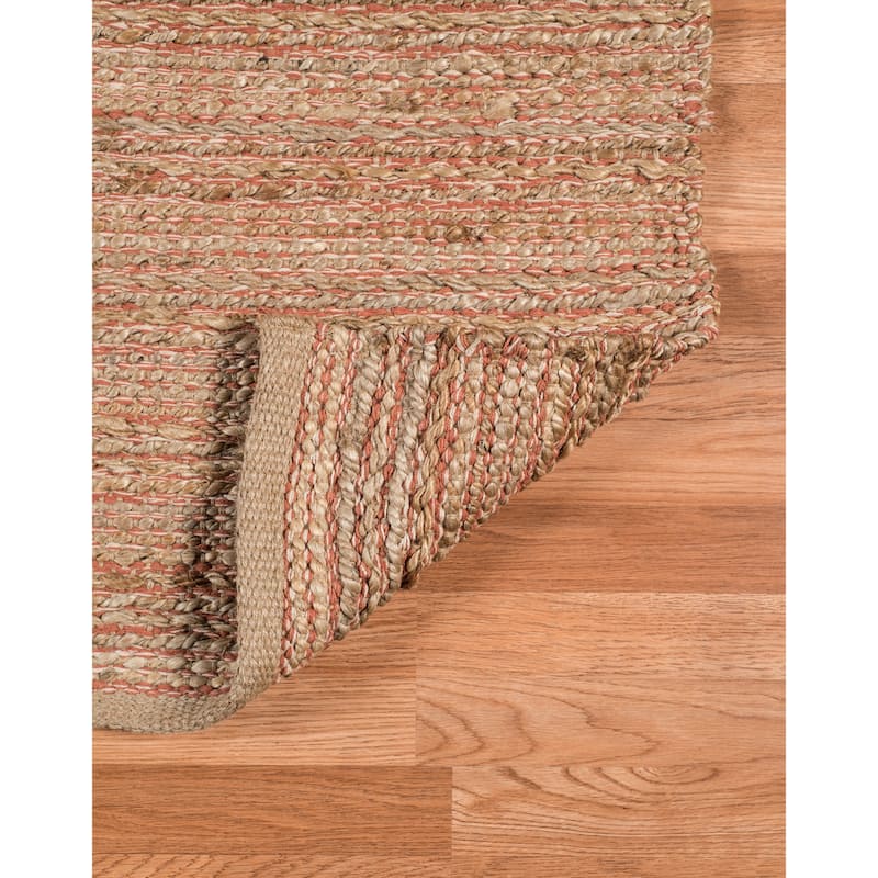 Saratoga All-natural Jute/Cotton Flatweave Area Rug