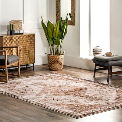 Jessamine Geometric Machine Washable Area Rug