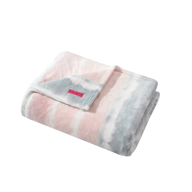 Betsey Johnson Printed Ultra Soft Plush Fleece Throw Blanket