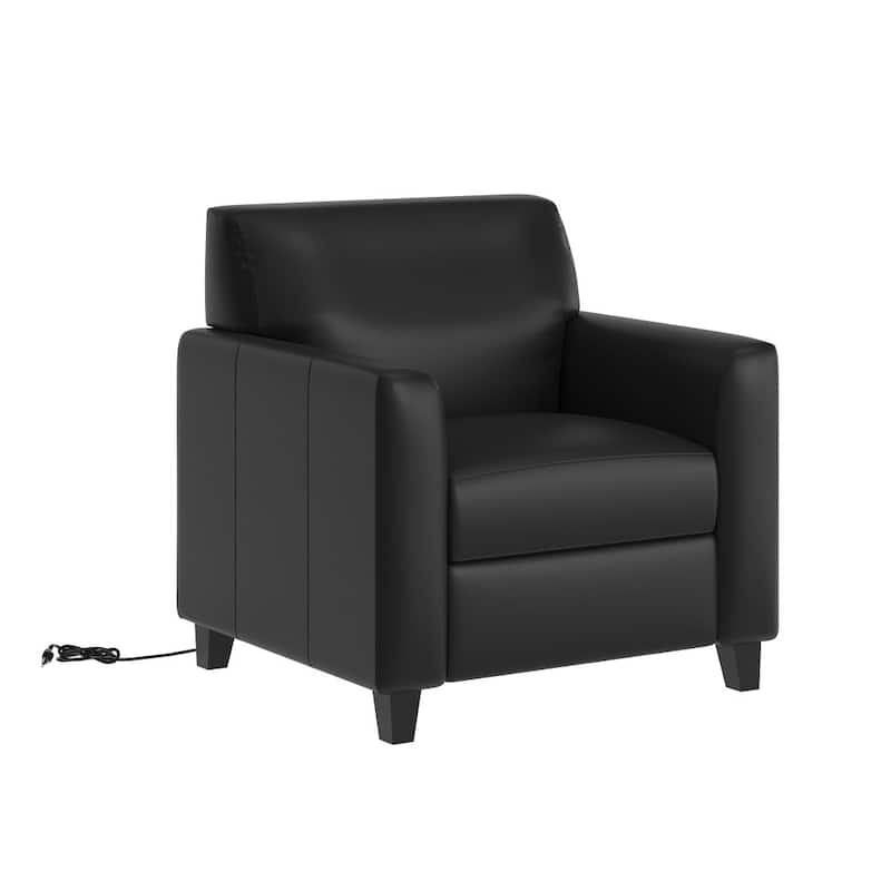 Upholstered Chair with Charging Station - 30"D x 31"W x 33.25"H