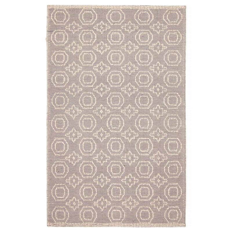ECARPETGALLERY Braid weave Sienna Grey Wool Rug - 5'1 x 8'1 - Dark Grey - 5'1 x 8'1