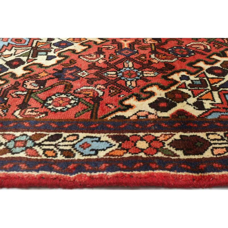 ECARPETGALLERY Hand-knotted Andelz Red Wool Rug - 3'2 x 4'9